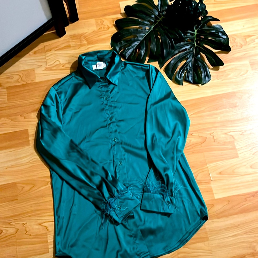 Large silk blouse
